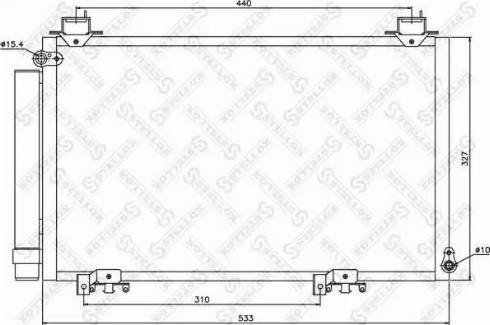 Stellox 10-45538-SX - Кондензатор, климатизация vvparts.bg