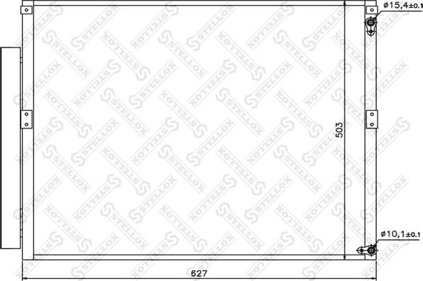 Stellox 10-45528-SX - Кондензатор, климатизация vvparts.bg