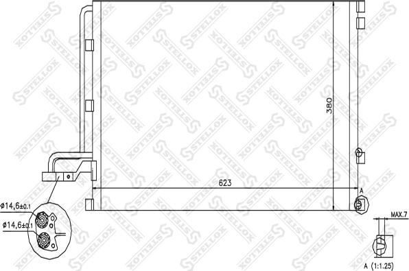 Stellox 10-45572-SX - Кондензатор, климатизация vvparts.bg