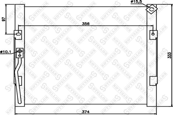 Stellox 10-45654-SX - Кондензатор, климатизация vvparts.bg