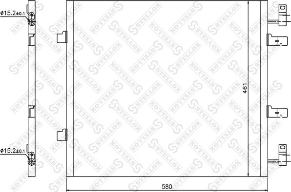 Stellox 10-45666-SX - Кондензатор, климатизация vvparts.bg