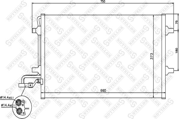 Stellox 10-45639-SX - Кондензатор, климатизация vvparts.bg