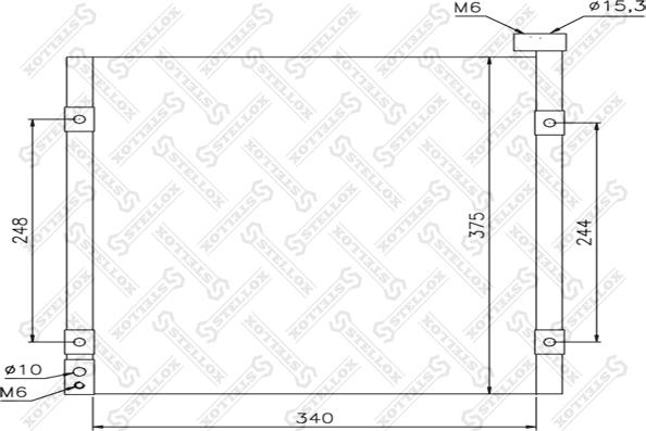 Stellox 10-45095-SX - Кондензатор, климатизация vvparts.bg