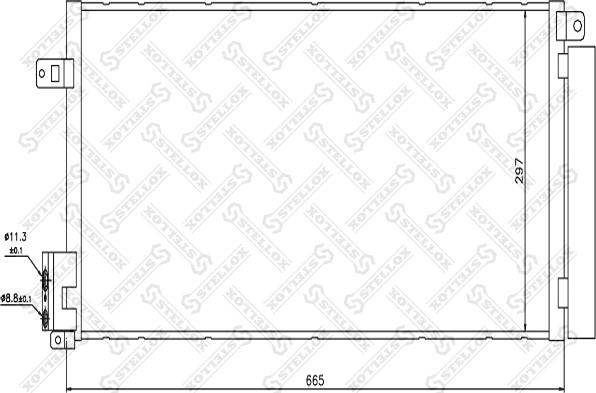 Stellox 10-45092-SX - Кондензатор, климатизация vvparts.bg