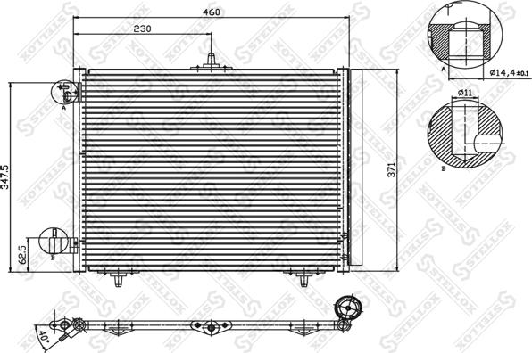 Stellox 10-45040-SX - Кондензатор, климатизация vvparts.bg