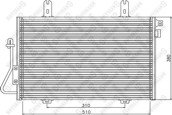 Stellox 10-45041-SX - Кондензатор, климатизация vvparts.bg