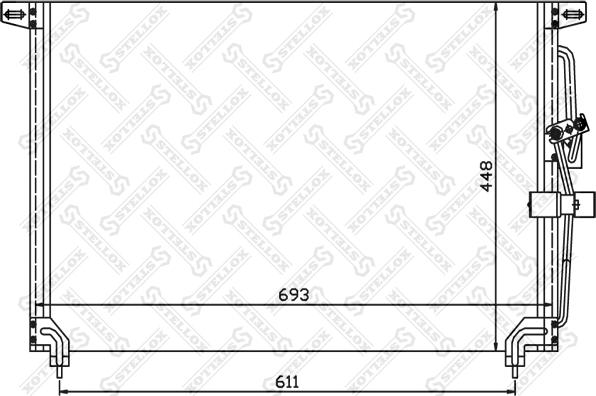 Stellox 10-45048-SX - Кондензатор, климатизация vvparts.bg