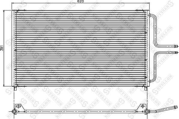 Stellox 10-45050-SX - Кондензатор, климатизация vvparts.bg