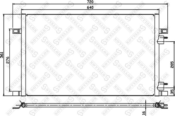 Stellox 10-45065-SX - Кондензатор, климатизация vvparts.bg