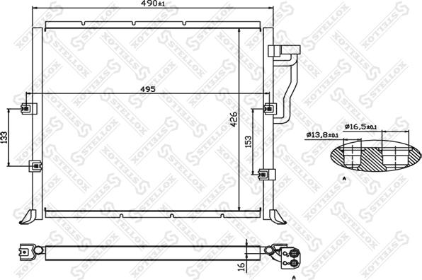 Stellox 10-45004-SX - Кондензатор, климатизация vvparts.bg