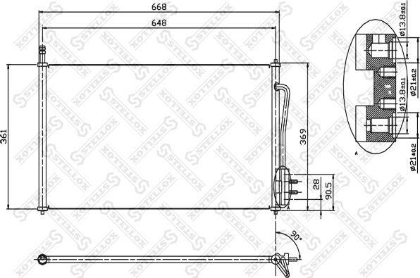 Stellox 10-45001-SX - Кондензатор, климатизация vvparts.bg