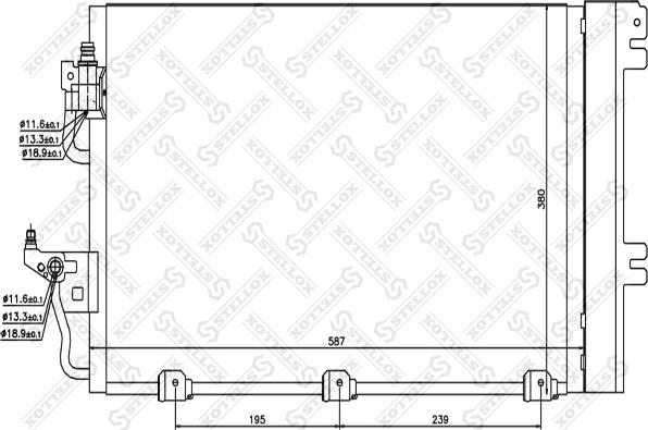 Stellox 10-45003-SX - Кондензатор, климатизация vvparts.bg