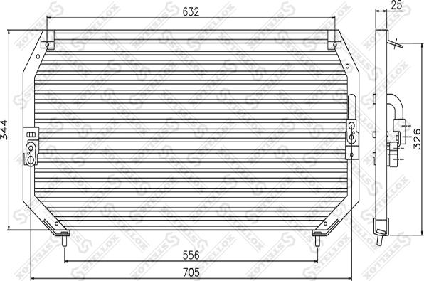 Stellox 10-45014-SX - Кондензатор, климатизация vvparts.bg