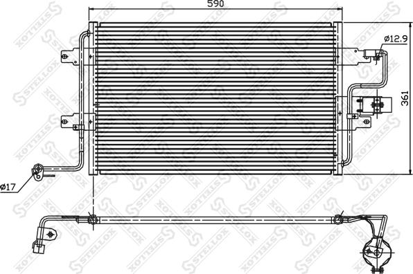 Stellox 10-45011-SX - Кондензатор, климатизация vvparts.bg