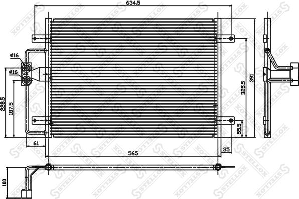 Stellox 10-45012-SX - Кондензатор, климатизация vvparts.bg