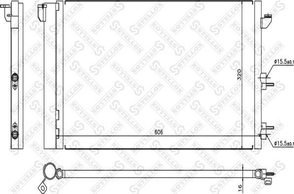 Stellox 10-45087-SX - Кондензатор, климатизация vvparts.bg