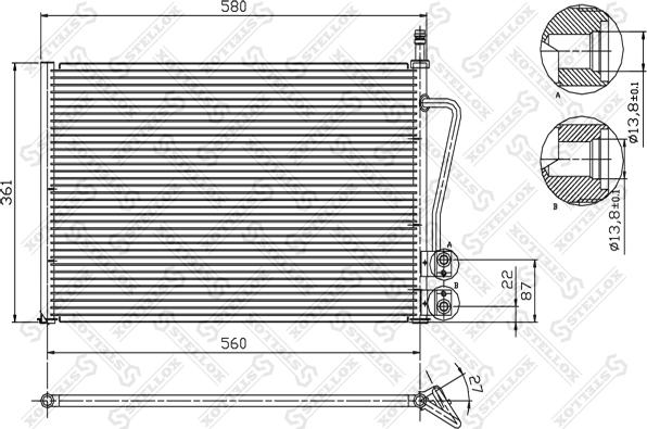 Stellox 10-45020-SX - Кондензатор, климатизация vvparts.bg