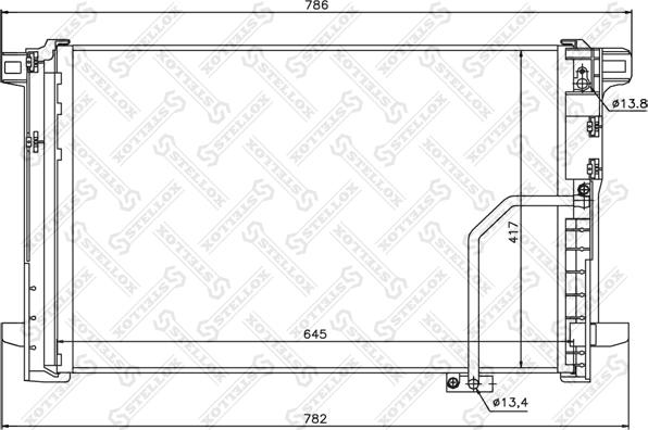 Stellox 10-45190-SX - Кондензатор, климатизация vvparts.bg