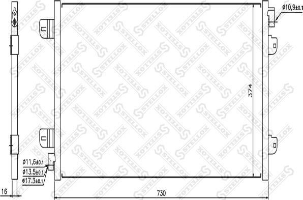 Stellox 10-45149-SX - Кондензатор, климатизация vvparts.bg