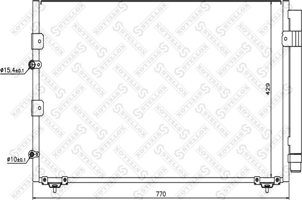 Stellox 10-45158-SX - Кондензатор, климатизация vvparts.bg