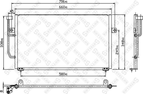 Stellox 10-45169-SX - Кондензатор, климатизация vvparts.bg