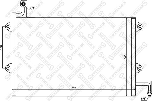 Stellox 10-45161-SX - Кондензатор, климатизация vvparts.bg