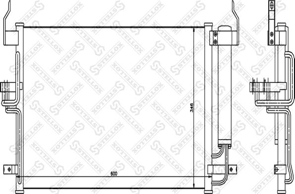 Stellox 10-45101-SX - Кондензатор, климатизация vvparts.bg