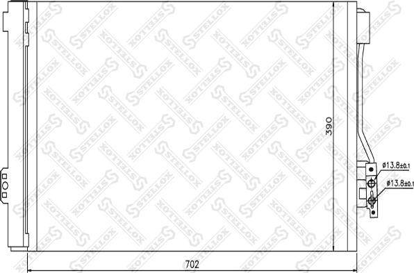 Stellox 10-45132-SX - Кондензатор, климатизация vvparts.bg