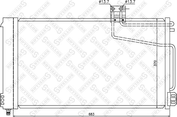 Stellox 10-45124-SX - Кондензатор, климатизация vvparts.bg