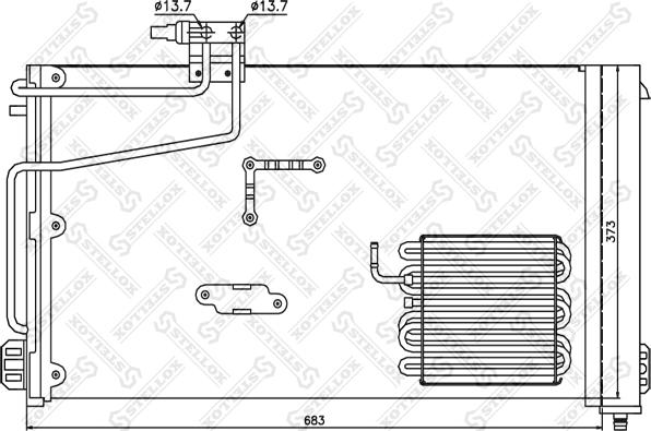 Stellox 10-45126-SX - Кондензатор, климатизация vvparts.bg