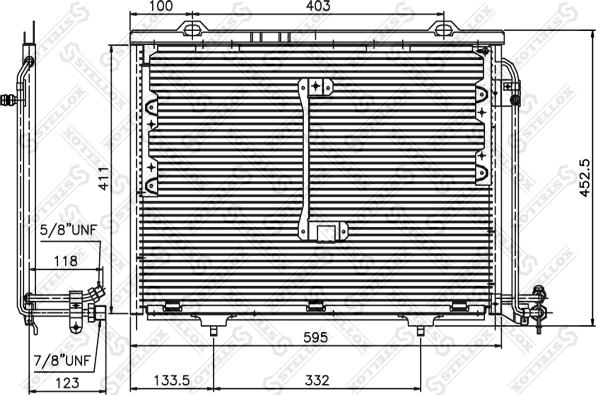 Stellox 10-45128-SX - Кондензатор, климатизация vvparts.bg
