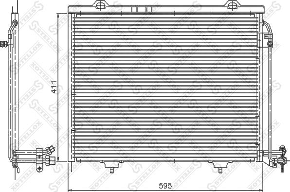 Stellox 10-45127-SX - Кондензатор, климатизация vvparts.bg