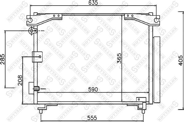 Stellox 10-45349-SX - Кондензатор, климатизация vvparts.bg