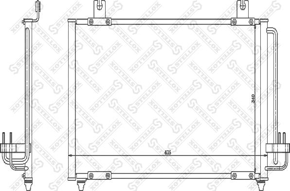 Stellox 10-45366-SX - Кондензатор, климатизация vvparts.bg