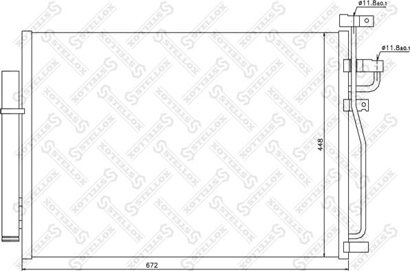 Stellox 10-45380-SX - Кондензатор, климатизация vvparts.bg