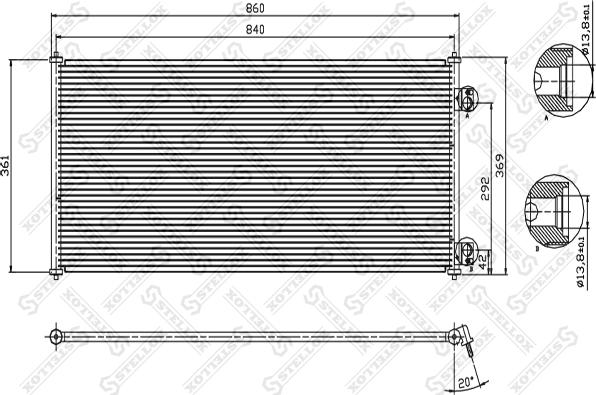 Stellox 10-45339-SX - Кондензатор, климатизация vvparts.bg