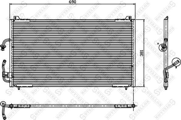 Stellox 10-45216-SX - Кондензатор, климатизация vvparts.bg