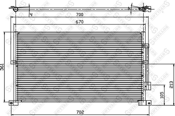 Stellox 10-45218-SX - Кондензатор, климатизация vvparts.bg