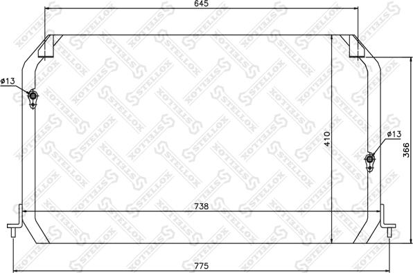 Stellox 10-45287-SX - Кондензатор, климатизация vvparts.bg