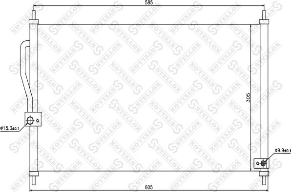 Stellox 10-45220-SX - Кондензатор, климатизация vvparts.bg