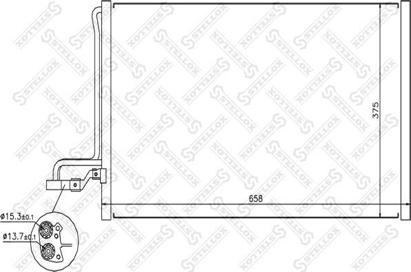 Stellox 10-45713-SX - Кондензатор, климатизация vvparts.bg