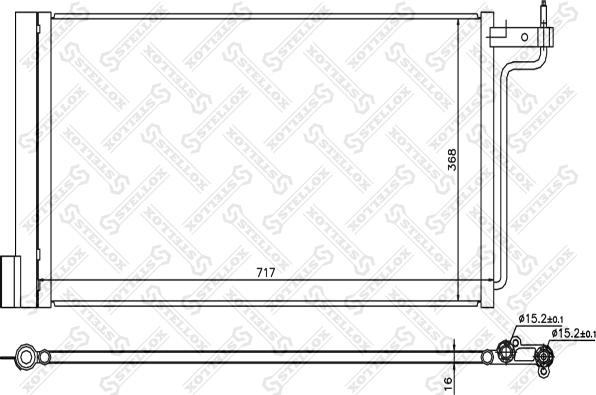 Stellox 10-45739-SX - Кондензатор, климатизация vvparts.bg