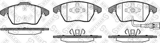 Stellox 1041 001B-SX - Комплект спирачно феродо, дискови спирачки vvparts.bg