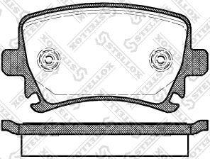 Stellox 1042 000B-SX - Комплект спирачно феродо, дискови спирачки vvparts.bg