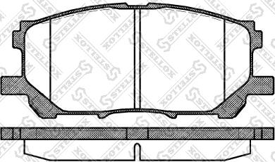 Stellox 1050 000B-SX - Комплект спирачно феродо, дискови спирачки vvparts.bg