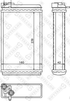 Stellox 10-35046-SX - Топлообменник, отопление на вътрешното пространство vvparts.bg