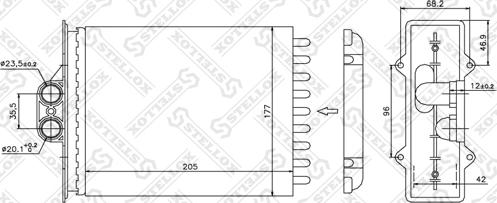 Stellox 10-35056-SX - Топлообменник, отопление на вътрешното пространство vvparts.bg