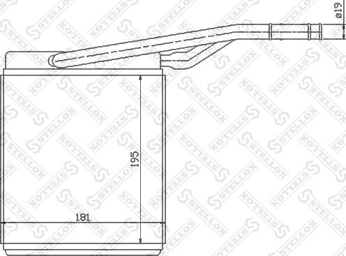 Stellox 10-35069-SX - Топлообменник, отопление на вътрешното пространство vvparts.bg