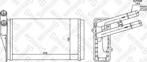 Stellox 10-35021-SX - Топлообменник, отопление на вътрешното пространство vvparts.bg