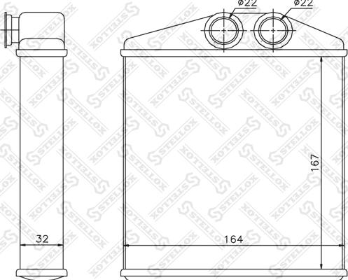 Stellox 10-35121-SX - Топлообменник, отопление на вътрешното пространство vvparts.bg